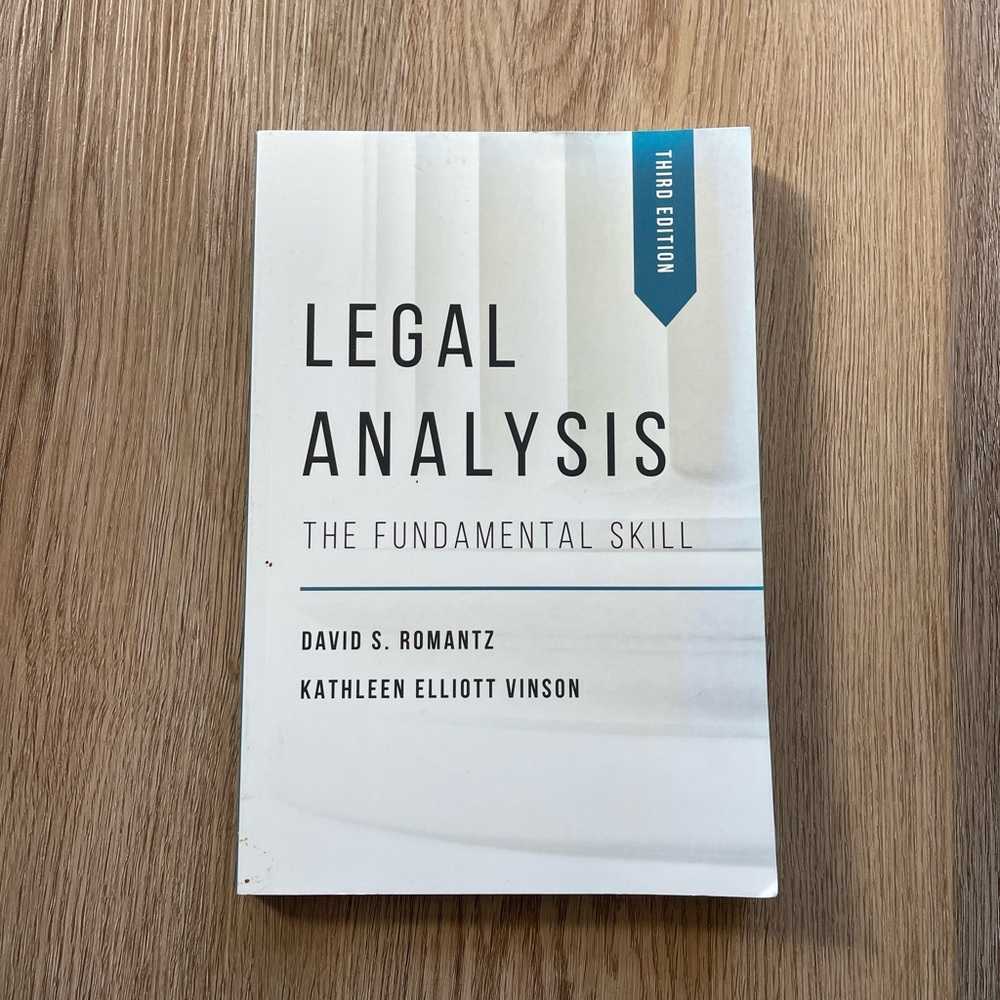 Legal Analysis Book - Third Edition